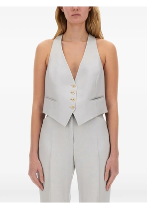 TOM FORD Barathea silk gilet - Grey