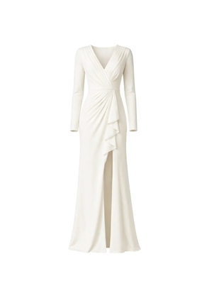 Tadashi Shoji ruffled maxi dress - White