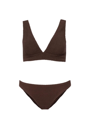Sorbet Island Aqua textured bikini - Brown