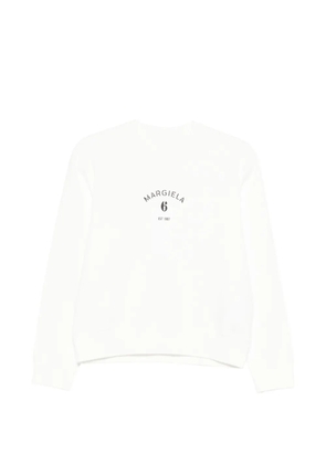 MM6 Maison Margiela logo-print sweatshirt - White