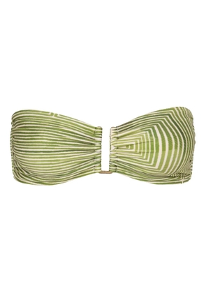 Lenny Niemeyer Rita geometric-print bandeau top - Green