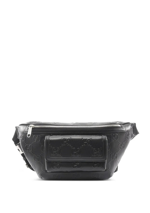 Gucci Pre-Owned 2010s GG-embossed leather belt bag - Black