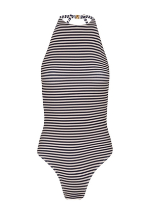 Lenny Niemeyer Maio high-neck striped swimsuit - Blue