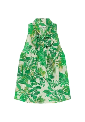 MALIPARMI Botanical Jungle halterneck top - Green