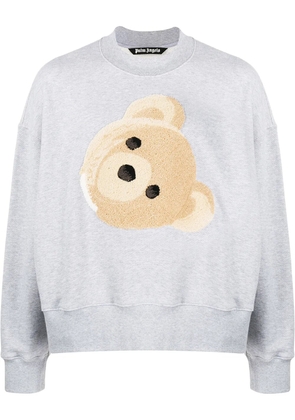 Palm Angels teddy bear patch sweatshirt - Grey