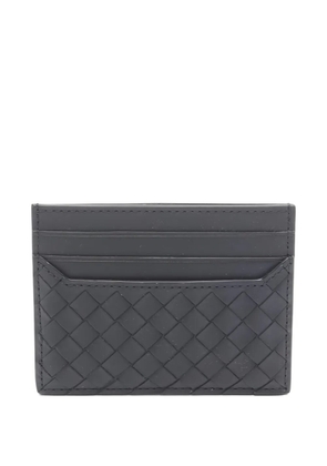 Bottega Veneta Pre-Owned 2020s intrecciato leather card case - Black