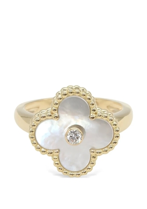 Van Cleef & Arpels Pre-Owned Alhambra mother-of-pearl ring - Gold