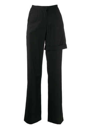 Materiel high-waisted trousers - Black