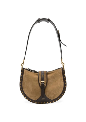 ISABEL MARANT Oskan buckle leather shoulder bag - Neutrals