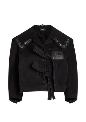 Simone Rocha embellished tie-details jacket - Black