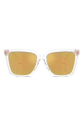 Michael Kors clear-frame logo sunglasses - Neutrals