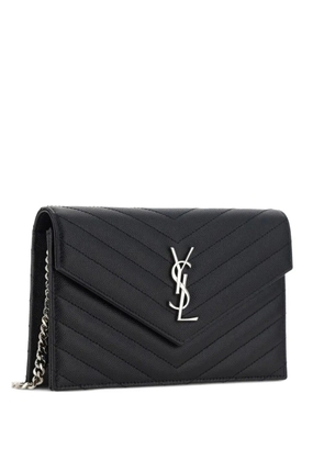 Saint Laurent Cassandre leather mini bag - Black