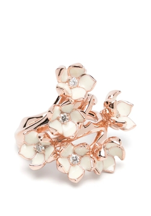 Shaun Leane Cherry Blossom Full Flower diamond ring - Pink