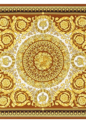Versace Barocco-print silk scarf - Yellow