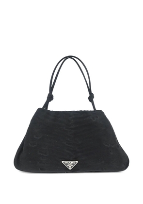 Prada Pre-Owned 1990s-2000s triangle-logo tote bag - Black