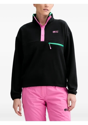 PICTURE Arcca embroidery top - Black