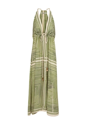 Lenny Niemeyer geometric-print midi dress - Green