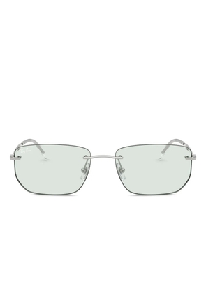 Ray-Ban rimless rectangle-frame sunglasses - Silver