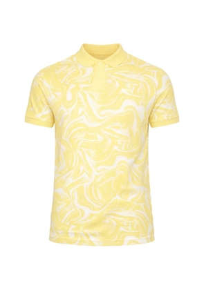 BOSS patterned polo shirt - Yellow