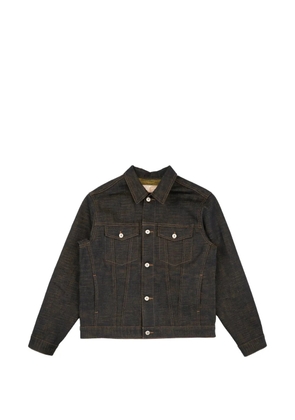 Naked and Famous Citrus Kasuri Selvedge button denim jacket - Blue