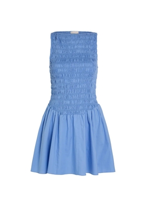 Faithfull the Brand Martina boat-neck mini dress - Blue