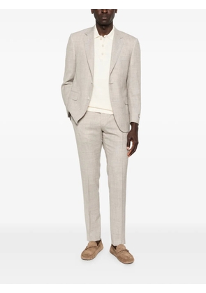 Canali notched-lapel suit - Neutrals