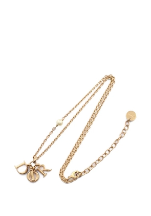 Christian Dior Pre-Owned 2000s logo-lettering necklace - Gold