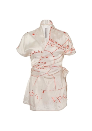 Rick Owens Wrap short-sleeve top - Neutrals