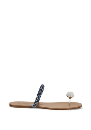 Pedro Garcia Pipa braided diamanté sandals - Blue