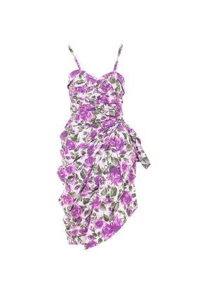 Chloé wrapped bustier midi dress - White