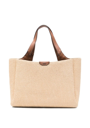 DKNY Willa woven tote bag - Neutrals