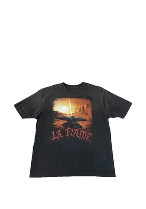 Travis Scott La Flame Utopia T-shirt - Black