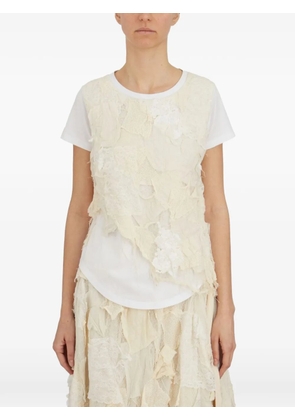 Yoyo Yeung layered lace T-shirt - White