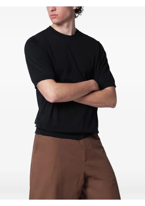 John Smedley crew-neck T-shirt - Black