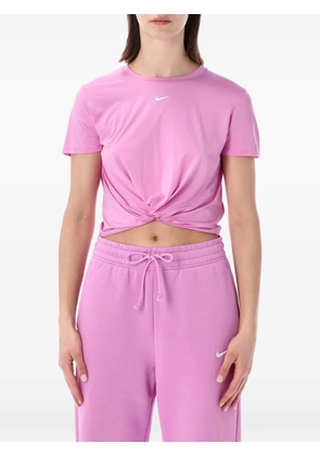 Nike knot cropped T-shirt - Pink