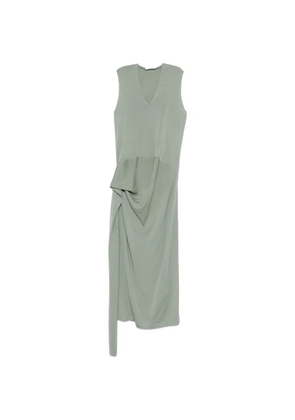 Jil Sander V-neck draped maxi dress - Green