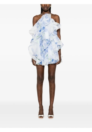 Aje Pandorea layered floral mini dress - White