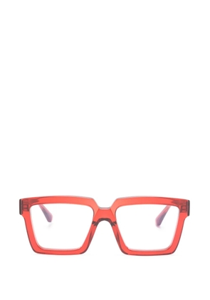 Kuboraum square-frame glasses - Red