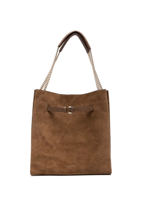 Orciani Venus Peach buckle shoulder bag - Brown
