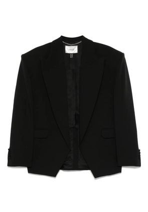 NISSA shoulder-pads oversized blazer - Black