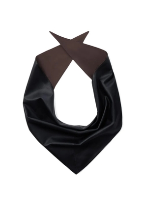 LEMAIRE leather triangle scarf - Black