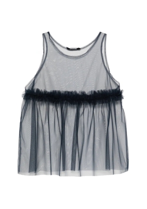 SUSANNE BOMMER ruffled sleeveless top - Blue
