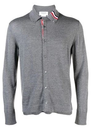 Thom Browne RWB-stripe virgin-wool cardigan - Grey
