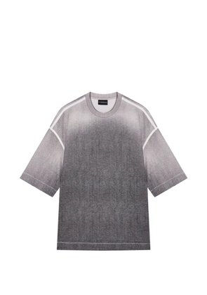 Emporio Armani oversized degradé T-shirt - Grey