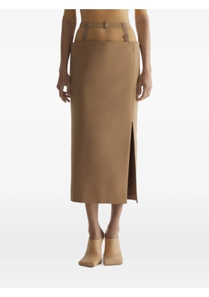 Mugler Suspended skirt - Brown