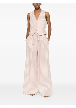 ZIMMERMANN Alchemy striped buttoned waistcoat - Pink