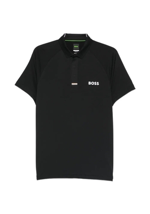 BOSS logo polo shirt - Black
