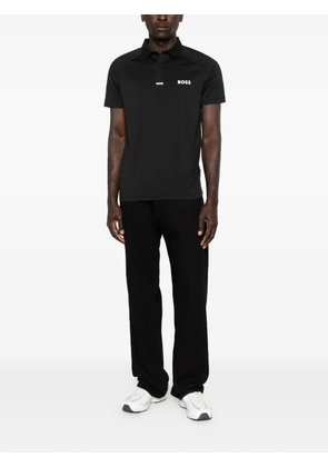 BOSS logo polo shirt - Black