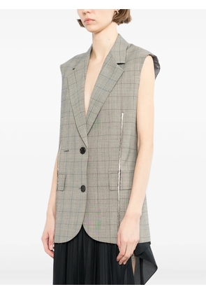 Monse zipper tailored vest - Grey