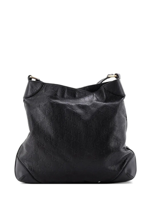 Gucci Pre-Owned Charlotte Zip Guccissima Leather Medium hobo bag - Black